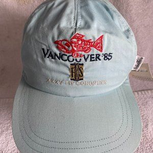VHTF VINTAGE FIS Vancouver 1985 XXXV Congress Official  Baseball Hat Cap
